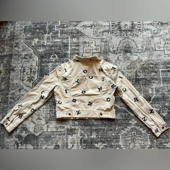 BCBGeneration Cropped Canvas Jacket Womens Size Large‎ - Picture 4 of 8